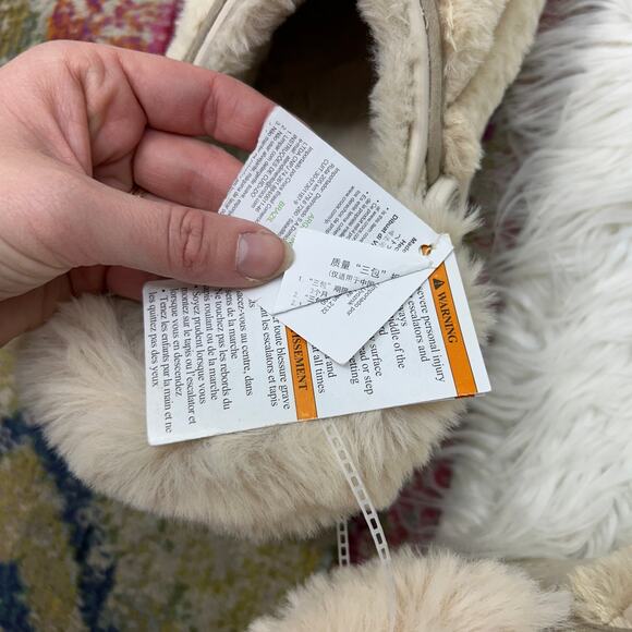 NEW CROCS Cream Plush Stomp Lined Quilted Clogs in Stucco Mens 9 Womens 11 - Picture 9 of 9